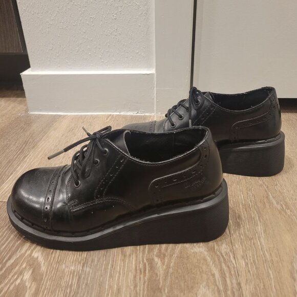 Dr Martens 3A31 platform wedge vintage england brogue boots - Picture 2 of 8